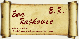 Ema Rajković vizit kartica